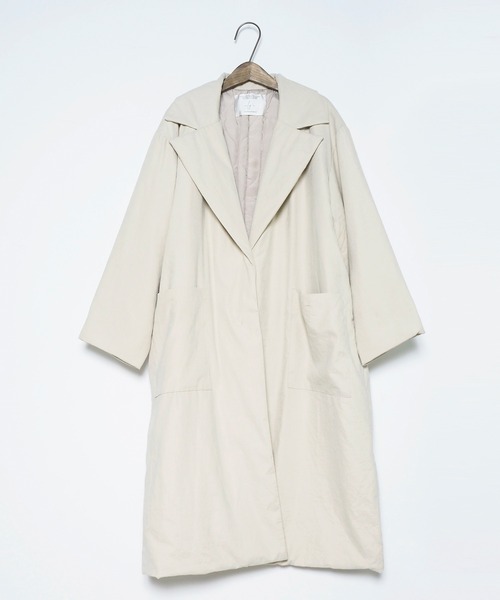 Crisp(クリスプ)の「パディングチェスターコート(チェスターコート・レディース・カーキ/ベージュ・FREE)」の19枚目の写真