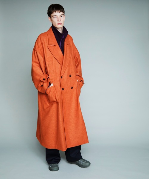 F/CE. (エフシーイー)の「F/CE. WATER REPELLENT WOOL COAT / エフシーイー ウォーターリペレントウールコート(チェスターコート・メンズ・オレンジ/ベージュ・SMALL/LARGE)」の7枚目の写真