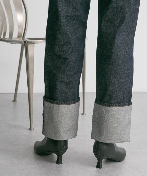 KBF（ケイビーエフ）の「ポインテッドトゥストレッチブーティー（ブーツ・レディース・グリーン系その他/ブラック・37/38/36）」の12枚目の写真