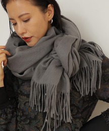 無地大判マフラー