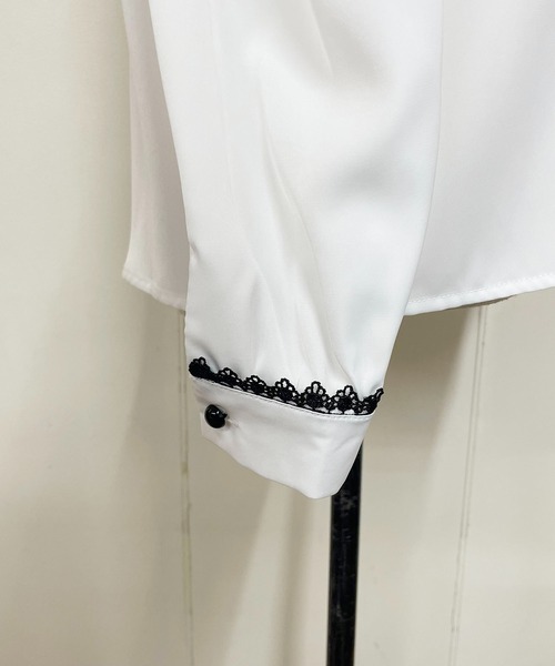 MA*RS(アメーバーマーズ)の「☆Web限定☆肩開きピコレースブラウス(シャツ/ブラウス・レディース・ピンク/ブラック/ホワイト・FREE)」の21枚目の写真