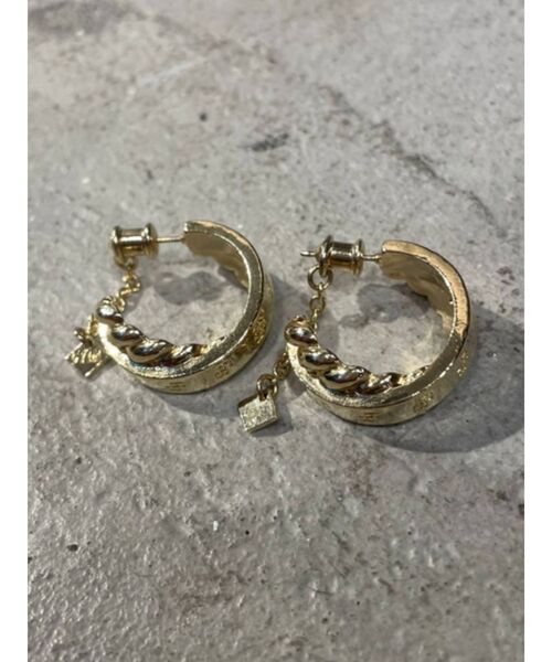 GYDA（ジェイダ）の「JEYSUS double ring ピアス（ピアス（両耳用）・レディース・シルバー/ゴールド・FREE）」の6枚目の写真