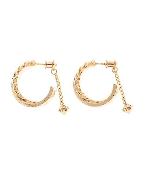 GYDA（ジェイダ）の「JEYSUS double ring ピアス（ピアス（両耳用）・レディース・シルバー/ゴールド・FREE）」の11枚目の写真