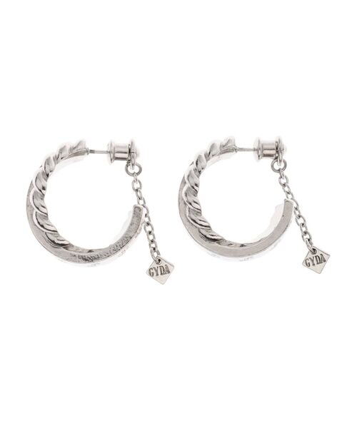 GYDA（ジェイダ）の「JEYSUS double ring ピアス（ピアス（両耳用）・レディース・シルバー/ゴールド・FREE）」の12枚目の写真