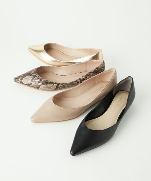 green label relaxing(グリーンレーベルリラクシング)の「※※※ポインテッド フラットシューズ(1.5cmヒール)(パンプス・レディース・ブラック/ベージュ/その他1/ゴールド・22cm/22.5cm/23cm/23.5cm/24cm/24.5cm/25cm/25.5cm)」の8枚目の写真