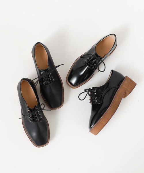 archives（アルシーヴ）の「厚底レースアップシューズ（その他シューズ・レディース・クリア/ブラック・MEDIUM/LARGE）」の2枚目の写真