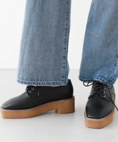 archives（アルシーヴ）の「厚底レースアップシューズ（その他シューズ・レディース・クリア/ブラック・MEDIUM/LARGE）」の4枚目の写真