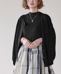 UR'S（ユアーズ）の「ｺﾞｰﾙﾄﾞ釦ｻﾏｰﾆｯﾄｶｰﾃﾞｨｶﾞﾝ（カーディガン/ボレロ・レディース）」