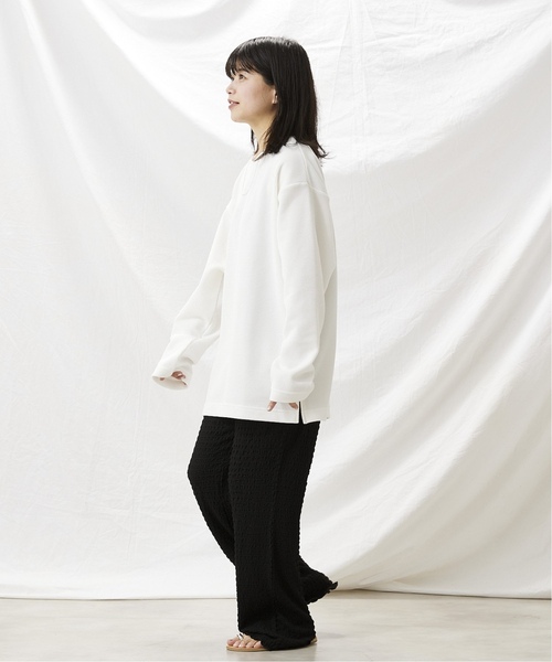 JOURNAL STANDARD relume（ジャーナルスタンダード　レリューム）の「BACK BRUSH ワッフルロングスリーブTシャツ（Tシャツ/カットソー・メンズ・グレー/ブラウン系その他/ホワイト/ベージュ・MEDIUM/LARGE）」の6枚目の写真