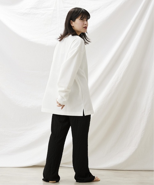 JOURNAL STANDARD relume（ジャーナルスタンダード　レリューム）の「BACK BRUSH ワッフルロングスリーブTシャツ（Tシャツ/カットソー・メンズ・グレー/ブラウン系その他/ホワイト/ベージュ・MEDIUM/LARGE）」の7枚目の写真