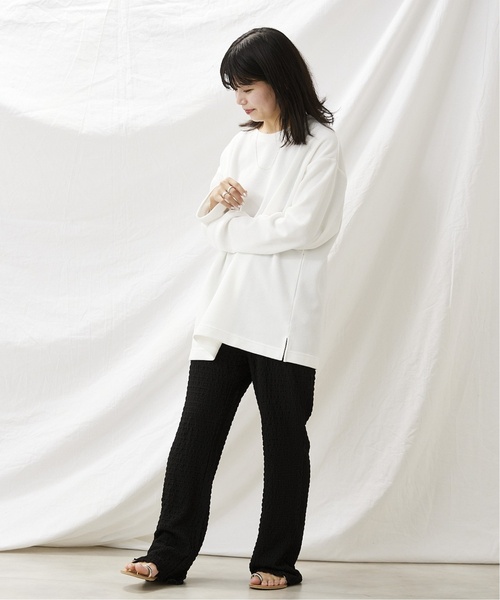 JOURNAL STANDARD relume（ジャーナルスタンダード　レリューム）の「BACK BRUSH ワッフルロングスリーブTシャツ（Tシャツ/カットソー・メンズ・グレー/ブラウン系その他/ホワイト/ベージュ・MEDIUM/LARGE）」の8枚目の写真