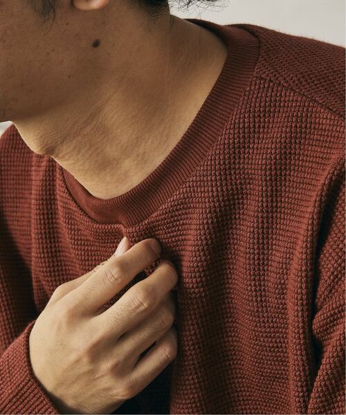 JOURNAL STANDARD relume（ジャーナルスタンダード　レリューム）の「BACK BRUSH ワッフルロングスリーブTシャツ（Tシャツ/カットソー・メンズ・グレー/ブラウン系その他/ホワイト/ベージュ・MEDIUM/LARGE）」の12枚目の写真
