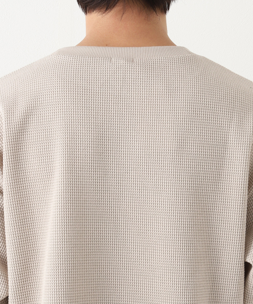JOURNAL STANDARD relume（ジャーナルスタンダード　レリューム）の「BACK BRUSH ワッフルロングスリーブTシャツ（Tシャツ/カットソー・メンズ・グレー/ブラウン系その他/ホワイト/ベージュ・MEDIUM/LARGE）」の21枚目の写真