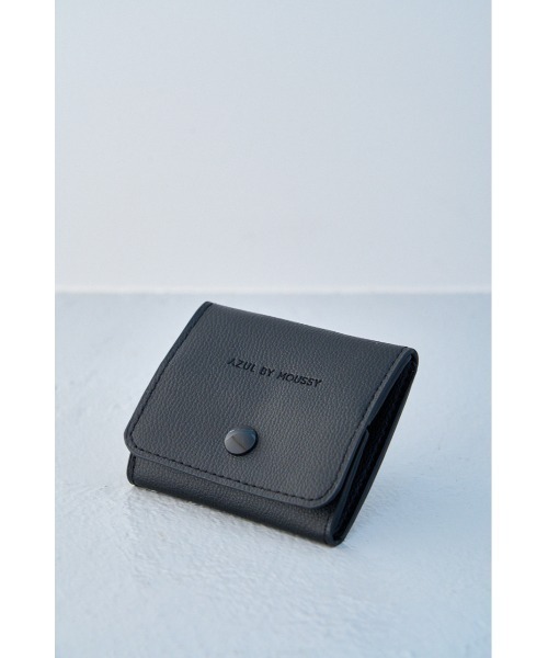 AZUL by moussy（アズールバイマウジー）の「FAUX LEATHER COIN WALLET/フェイクレザーコインウォレット（財布・メンズ・ブルー/ブラック・FREE）」の2枚目の写真