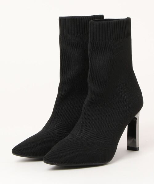 Jasmine Grandiflorum（ジャスミングランディフローラム）の「【Jasmine】メッシュ風ショートソックスブーツ（ブーツ・レディース・グレー/ピンク系その他/ブラック系その他/ブラック・22.5cm/23.5cm/24.5cm/25.5cm/23.0cm/24.0cm/25.0cm/22.0cm）」の5枚目の写真