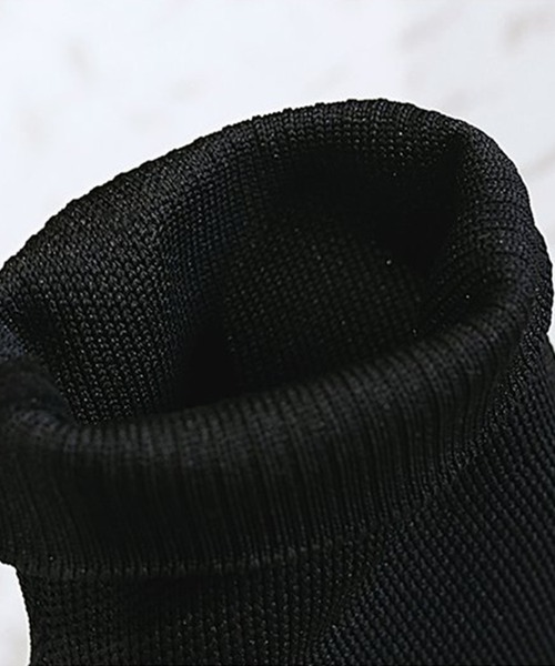 Jasmine Grandiflorum（ジャスミングランディフローラム）の「【Jasmine】メッシュ風ショートソックスブーツ（ブーツ・レディース・グレー/ピンク系その他/ブラック系その他/ブラック・22.5cm/23.5cm/24.5cm/25.5cm/23.0cm/24.0cm/25.0cm/22.0cm）」の15枚目の写真