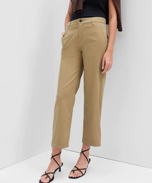 GAP | ウォッシュウェルミッドライズ ガールフレンドカーキ チノパンツ(チノパンツ)