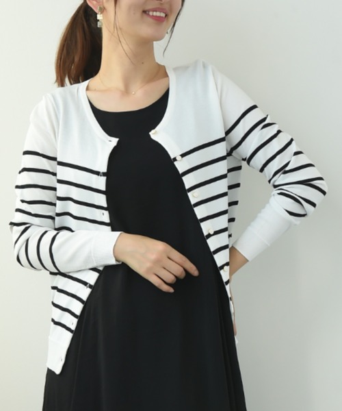 INTERPLANET（インタープラネット）の「【接触冷感・ＵＶ】クルーカーディガン（カーディガン/ボレロ・レディース・オフホワイト/グレー/ブラック/グリーン/レッド/ブルー/ホワイト系その他・FREE）」の18枚目の写真