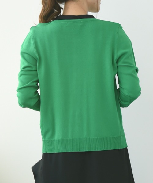 INTERPLANET（インタープラネット）の「【接触冷感・ＵＶ】クルーカーディガン（カーディガン/ボレロ・レディース・オフホワイト/グレー/ブラック/グリーン/レッド/ブルー/ホワイト系その他・FREE）」の14枚目の写真