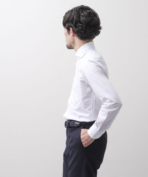 NOLLEY'S goodman（ノーリーズグッドマン）の「HGカノコ カッタウェイ ストレッチ ドレスシャツ（ビジネスシャツ・メンズ・ブルー/ブラウン/ホワイト/サックスブルー/ブルー系その他7/ブラック系その他/ブラック系その他4/ブルー系その他3/ブルー系その他2・L/M/XL/S）」の11枚目の写真