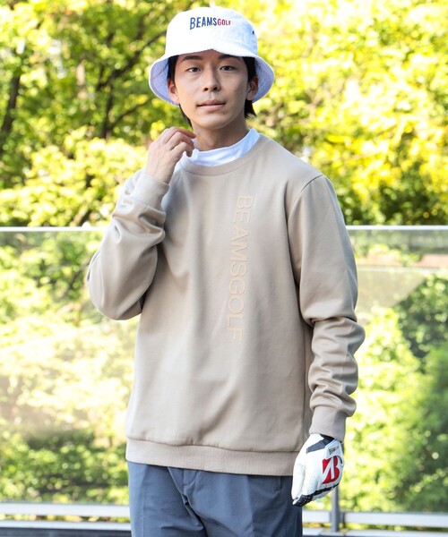 BEAMS GOLF（ビームスゴルフ）の「〈MEN〉BEAMS GOLF ORANGE LABEL / タテロゴ ダンボールニット プルオーバー（Tシャツ/カットソー・メンズ・ネイビー/オレンジ/ベージュ/グレー/ホワイト・M/L/X-LARGE/SMALL）」の3枚目の写真