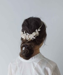 m.soeur | ツルリーフとお花のネックレス(ネックレス)
