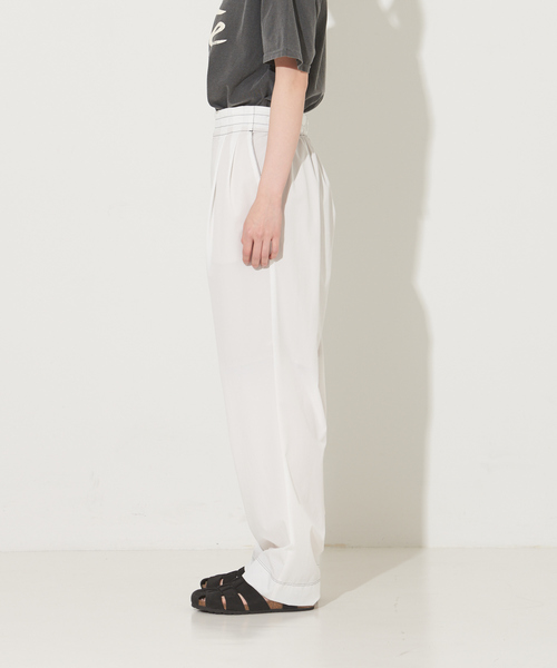 NOMINE（ノミネ）の「ステッチタックパンツ（その他パンツ・レディース・ホワイト/ブラック/ブルー・S/M）」の6枚目の写真