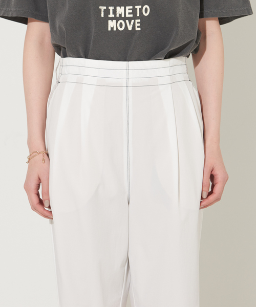 NOMINE（ノミネ）の「ステッチタックパンツ（その他パンツ・レディース・ホワイト/ブラック/ブルー・S/M）」の9枚目の写真