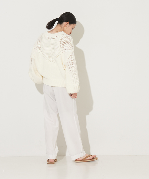 NOMINE（ノミネ）の「ステッチタックパンツ（その他パンツ・レディース・ホワイト/ブラック/ブルー・S/M）」の21枚目の写真