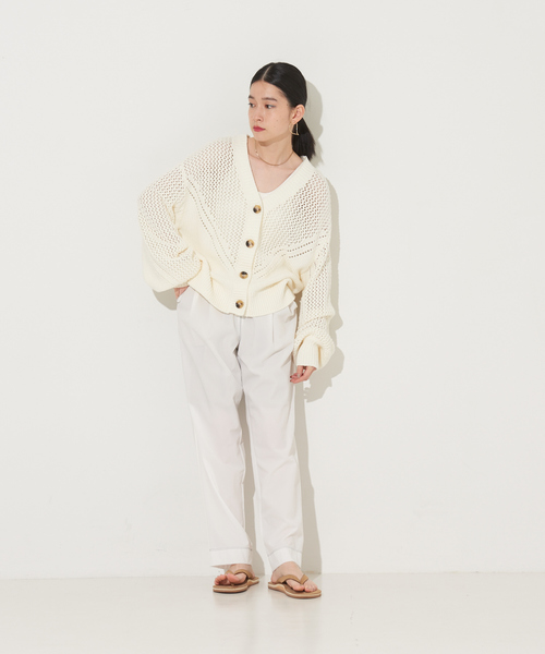 NOMINE（ノミネ）の「ステッチタックパンツ（その他パンツ・レディース・ホワイト/ブラック/ブルー・S/M）」の22枚目の写真