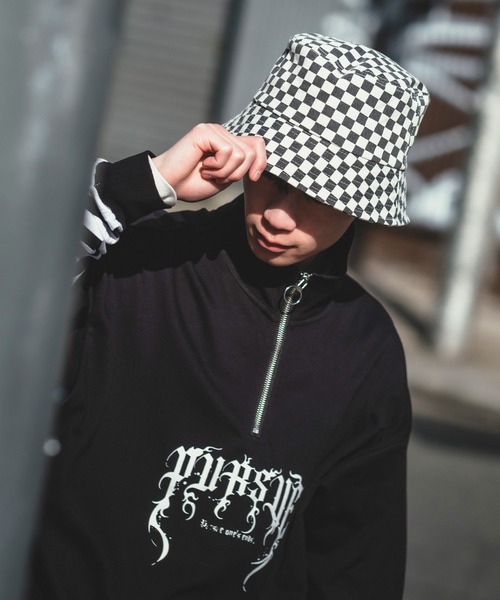 improves（インプローブス）の「チェッカー バケットハット（ハット・メンズ・ホワイト/ブラウン/グリーン/グレー・FREE）」の8枚目の写真