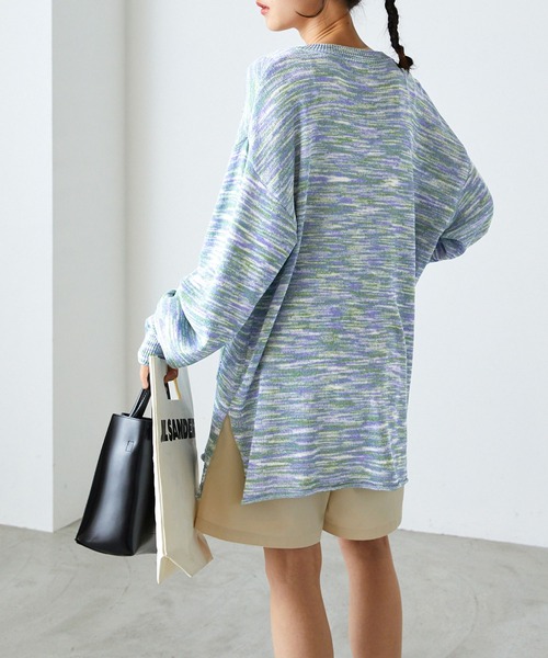 forksy.(フォルクシー)の「【forksy.】Vネックメランジニットプルオーバー(ニット/セーター・レディース・サンドベージュ/オレンジ/ライトブルー・FREE)」の20枚目の写真