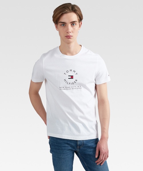 TOMMY HILFIGER（トミーヒルフィガー）の「ラウンデルグラフィックTシャツ（Tシャツ/カットソー・メンズ・ブラック/ネイビー/ホワイト・LARGE/MEDIUM/SMALL/X-LARGE）」の17枚目の写真