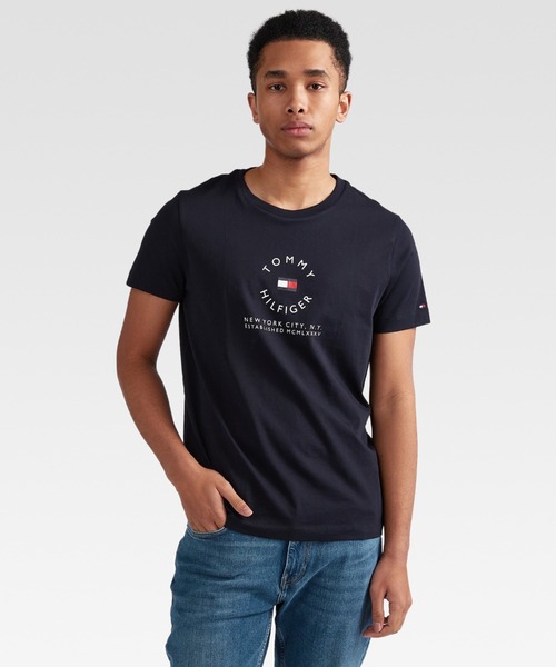 TOMMY HILFIGER（トミーヒルフィガー）の「ラウンデルグラフィックTシャツ（Tシャツ/カットソー・メンズ・ブラック/ネイビー/ホワイト・LARGE/MEDIUM/SMALL/X-LARGE）」の16枚目の写真