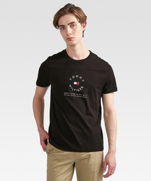 TOMMY HILFIGER（トミーヒルフィガー）の「ラウンデルグラフィックTシャツ（Tシャツ/カットソー・メンズ・ブラック/ネイビー/ホワイト・LARGE/MEDIUM/SMALL/X-LARGE）」の15枚目の写真