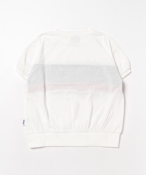 FILA（フィラ）の「FILA/フィラ　キッズ　半袖Tシャツ（Tシャツ/カットソー・キッズ・レッド/オフホワイト・130/140/150/160）」の3枚目の写真