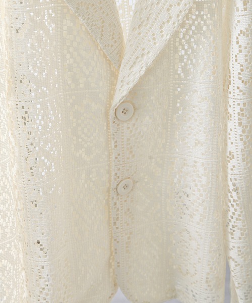 NILWAY（ニルウェイ）の「パッチワーク オーバー レース テーラードジャケット（テーラードジャケット・メンズ・ブラック/アイボリー・MEDIUM/LARGE）」の10枚目の写真