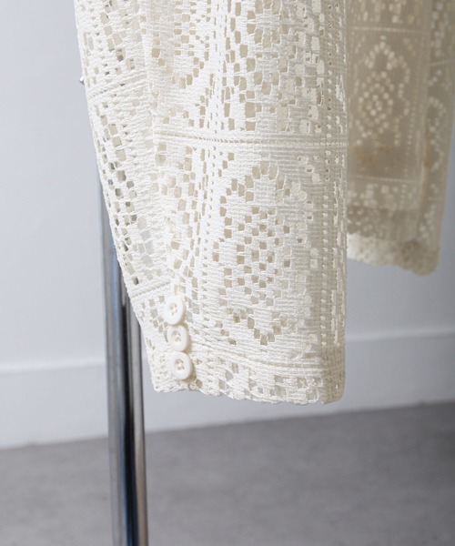 NILWAY（ニルウェイ）の「パッチワーク オーバー レース テーラードジャケット（テーラードジャケット・メンズ・ブラック/アイボリー・MEDIUM/LARGE）」の19枚目の写真