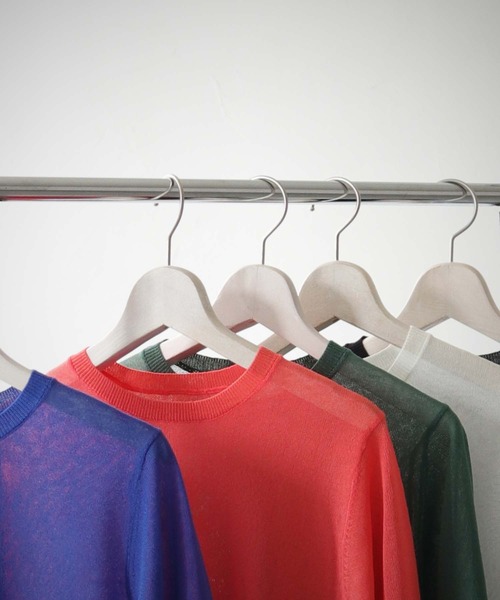 cheriella（シェリエラ）の「【cheriella】袖スリットシアーニットトップス SLEEVE SLIT SHEER KNIT TOPS（ニット/セーター・レディース・ブラック/ブルー/オフホワイト/グリーン/オレンジ・M）」の8枚目の写真