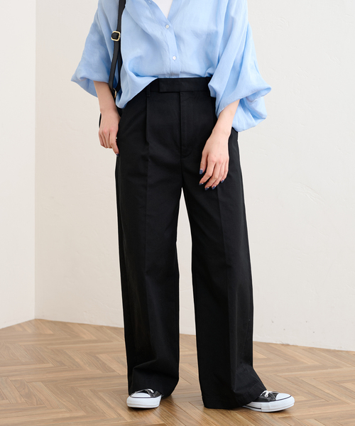 FRAMeWORK（フレームワーク）の「チノパンツ（チノパンツ・レディース・ブラック/ベージュ・38/36/40）」の2枚目の写真