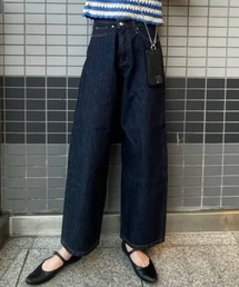 FOREVER 21 | ローライズワイドデニムパンツ(デニムパンツ)