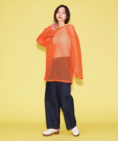 FOREVER 21（フォーエバー トゥエンティーワン）の「ローライズワイドデニムパンツ（デニムパンツ・レディース・ライトインディゴブルー/ネイビー・MEDIUM/SMALL/LARGE）」の7枚目の写真