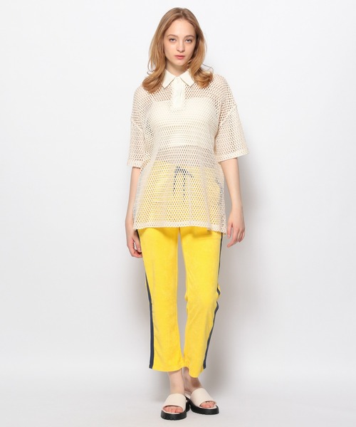 FOREVER 21(フォーエバー トゥエンティーワン)の「【MODE】メッシュポロニットシャツ(ニット/セーター・レディース・オレンジ/ホワイト/ブラック・FREE)」の18枚目の写真