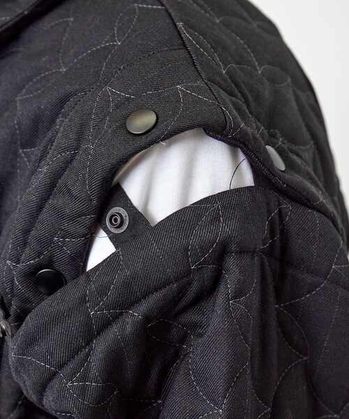 Jieda（ジエダ）の「2WAY QUILTING JACKET（ブルゾン・メンズ・ブラック・1/2）」の21枚目の写真