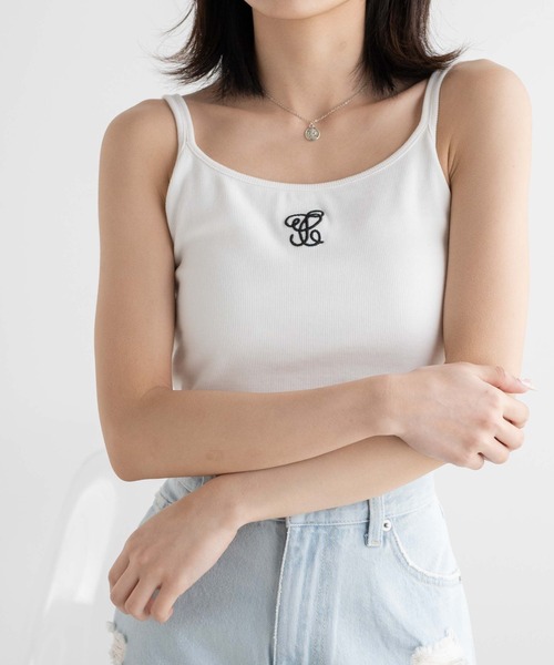 【関税込み】BOSS オフホワイト ロゴ刺繍 キャミソール 予約]デザインロゴ刺繍Tシャツ/オフホワイト – Lumier