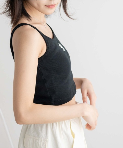 WEGO（ウィゴー）の「WEGO/ロゴ刺繍カップインショートキャミ（キャミソール・レディース・ブラック/ホワイト・FREE）」の16枚目の写真