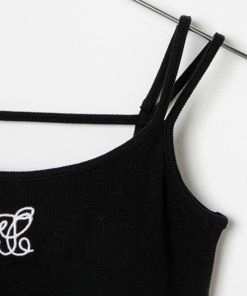 WEGO（ウィゴー）の「WEGO/ロゴ刺繍カップインショートキャミ（キャミソール・レディース・ブラック/ホワイト・FREE）」の21枚目の写真