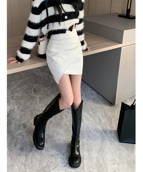 Ritzy(リッツィー)の「PUミニスカート(スカート・レディース・ブラック/ブラウン/ホワイト・M/L)」の19枚目の写真