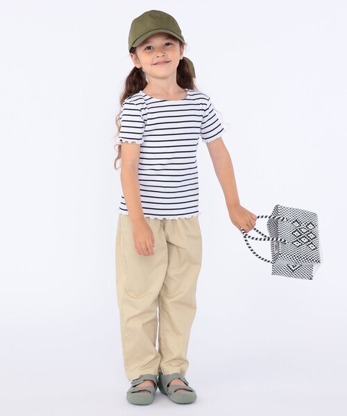 SHIPS（シップス）の「SHIPS KIDS :100～130cm / タック ロング パンツ（その他パンツ・キッズ・キャメル/ピンク系その他/ライトブルー・100/120/130/110）」の4枚目の写真
