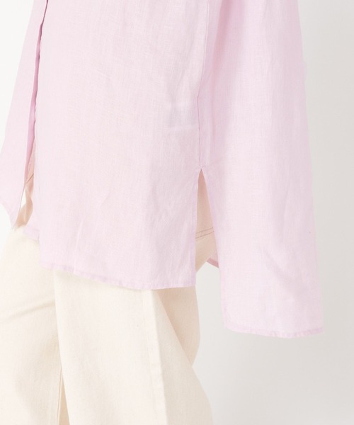 ■専用■美品 スティーブンアラン リネン100% バンドカラーブラウス シャツ スティーブンアラン リネン100% バンドカラーシャツ ホワイト 日本製